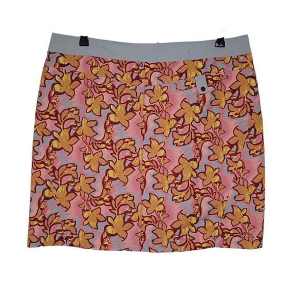 Royal Robbins Multi Color Splash Around Quick Dry UPF 30+ Mini Skirt Size 14 - Picture 2 of 10